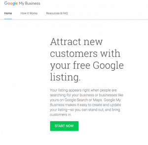 Google My Business page